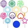 Oun Nana Large Bubble Wands Set with Tray for Kids Toddlers, 12 PCS Plastic Big Giant Bubble Wand Kit Toys Bulk for Summer Outdoor Playtime Activity Party Favors Gifts Birthday Games view 1
