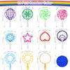 Oun Nana Large Bubble Wands Set with Tray for Kids Toddlers, 12 PCS Plastic Big Giant Bubble Wand Kit Toys Bulk for Summer Outdoor Playtime Activity Party Favors Gifts Birthday Games view 2