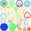 Oun Nana Bubble Wands Set, 38 PCS Large Wands With Tray for Kids, Giant Bubble Makers Bulk for Summer Outdoor Party Favors view 1