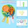 Oun Nana Bubble Wands Set, 38 PCS Large Wands With Tray for Kids, Giant Bubble Makers Bulk for Summer Outdoor Party Favors view 4