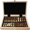 OLOTU Premium Chess Wooden Folding Chess Set Portable Travel Chess Board with Chess Pieces Storage Slots Perfect Beginners and Adults Gift view 1
