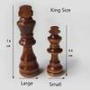 OLOTU Premium Chess Wooden Folding Chess Set Portable Travel Chess Board with Chess Pieces Storage Slots Perfect Beginners and Adults Gift view 3
