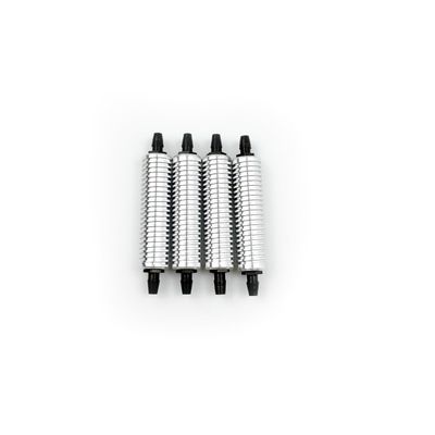 Alloy Aluminum Nitro Exhaust Gas/Fuel/Back Pressure Cooler Compatible with 1/10 1/8 RC Nitro Hobby Model Car Upgraded Hop-up rc Parts HSP (Color : 1PCS Silver)