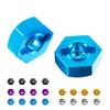 Aluminum Alloy 12mm Combiner Wheel Hub Hex Adapter Upgrades for Wltoys 12428 1/12 FY03 Part Accessories (Color : Blue) view 2