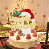 1 Pack Merry Christmas Happy Birthday Cake Topper Cupcake Picks for Christmas Birthday Baby Shower Cake Decorations Supplies Gold view 4