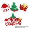1 Pack Merry Christmas Cake Toppers - Santa Hat Cake Picks & Decorations for Christmas & New Year Parties view 3