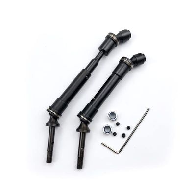 AAPIE New CVD Steel Front & Rear Drive Shaft Assembly Heavy Duty for Traxxas 1/10 Slash 4x4 SLA017 SLA018 RC Parts (Color : Rear Siamese)