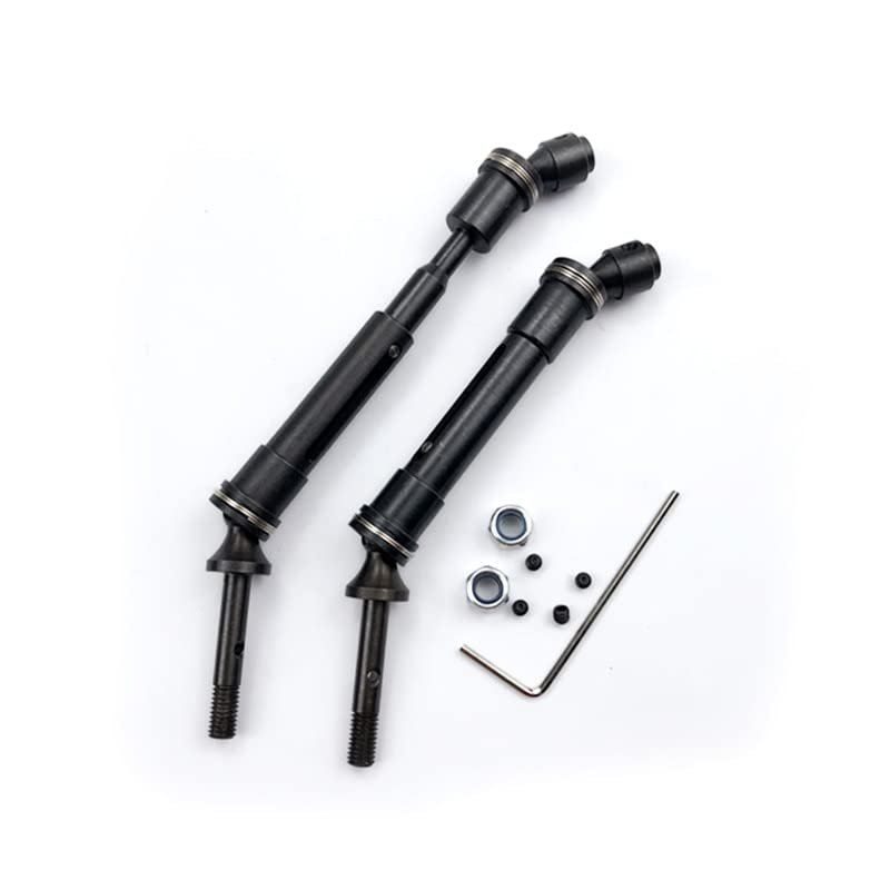 AAPIE New CVD Steel Front & Rear Drive Shaft Assembly Heavy Duty for Traxxas 1/10 Slash 4x4 SLA017 SLA018 RC Parts (Color : Rear Siamese)