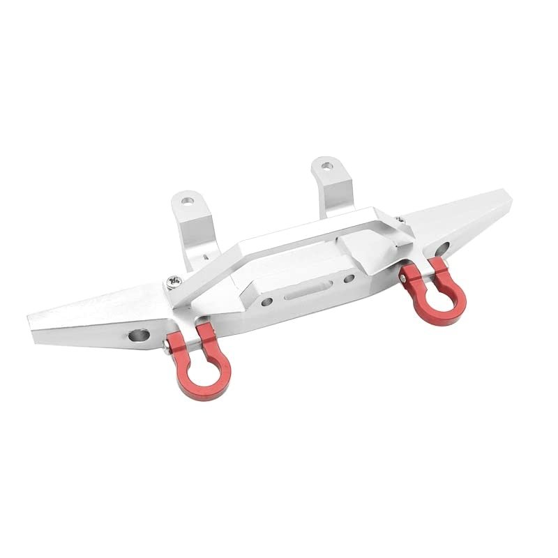 AAPIE Metal Front Bumper is Suitable for MN D90 D91 MN96 MN99 MN99s 1:12 Remote Control Car DIY Upgrade Accessories (Color : Silver)