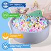 48 Inch Foam Ball Pit for Children Toddlers,Baby Soft Round Ball Pool, Ideal Gift for Babies Infants Indoor and Outdoor Game -(Balls NOT Included) Light Grey view 2