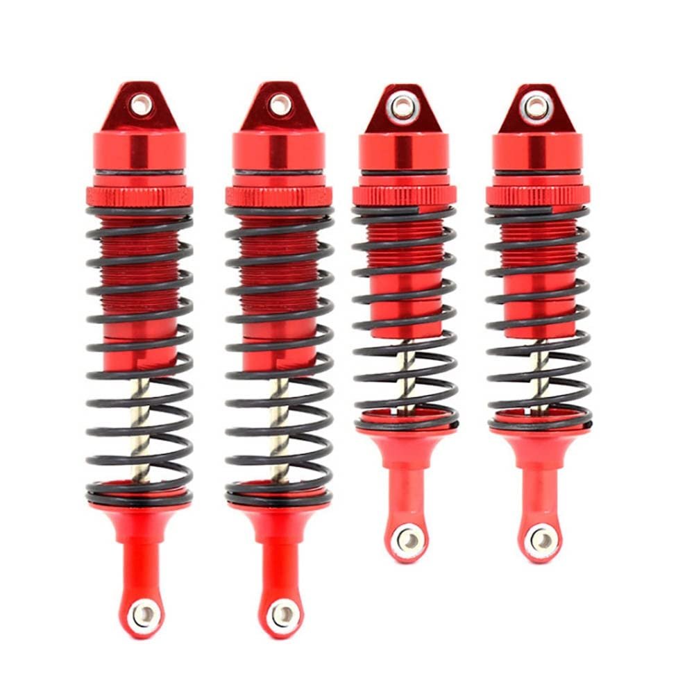 Aluminium Alloy Shock Absorber Assembled Full Metal Big Bore Shocks Front & Rear for Traxxas 1/10 Slash 4x4 Rustler 4x4 VXL ( Color : Light Grey )