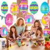 20 PCS Easter Egg Balloons, Happy Easter Foil Balloons, Egg Mylar Balloon for Party Decorations Supplies view 4