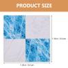 Kisangel Doll House Furniture 27pcs Miniature Mosaic Floor Tile Sheet Miniature Flooring Simulation Mini Doll House Accessories for - Blue and White Tile Flooring view 2