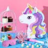 Small Unicorn Piata with Piata Stick Blindfold and Confetti Rainbow Unicorn Piata for Girls Birthday Party Pink Unicorn Party Supplies for Princess Parties Fiestas Decorations(Unicorn) view 4