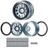RCHUBAM 4PCS 4.3" Beadlock Wheels Metal Wheel Rims for 1/5 TRX X-MAXX Badlands MX43#10151-13/00 RC Buggy Car (Titanium+Black) view 3