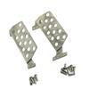 Front Rear Bumper Lower Protect Plates Stainless Steel Chassis Armor Skid Plate for 1/10 Traxxas TRX4 RC Crawler Parts ( Color : Front and Rear ) view 2