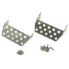 Front Rear Bumper Lower Protect Plates Stainless Steel Chassis Armor Skid Plate for 1/10 Traxxas TRX4 RC Crawler Parts ( Color : Front and Rear ) view 3