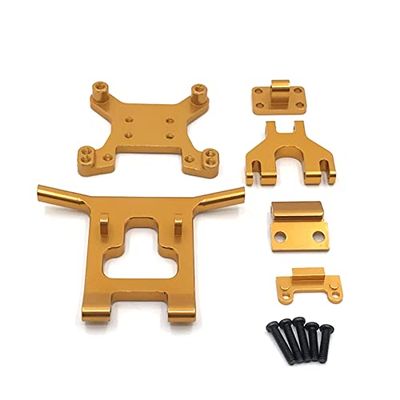 KRYDN Metal Upgrade Fittings Front Guard&Bumper for 1/12 Wltoys 124018,124019 1/14 Wltoys 144001 RC Car Upgrade Parts ( Color : Gold )