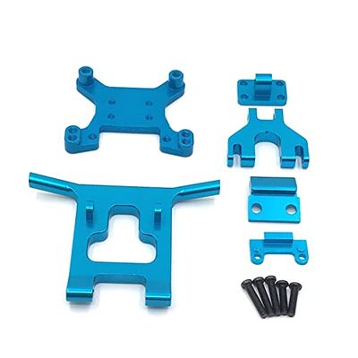 KRYDN Metal Upgrade Fittings Front Guard&Bumper for 1/12 Wltoys 124018,124019 1/14 Wltoys 144001 RC Car Upgrade Parts ( Color : Blue )