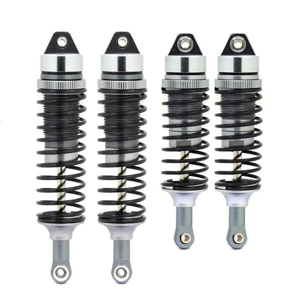Aluminium Alloy Shock Absorber Assembled Full Metal Big Bore Shocks Front & Rear for Traxxas 1/10 Slash 4x4 Rustler 4x4 VXL ( Color : Light Yellow )