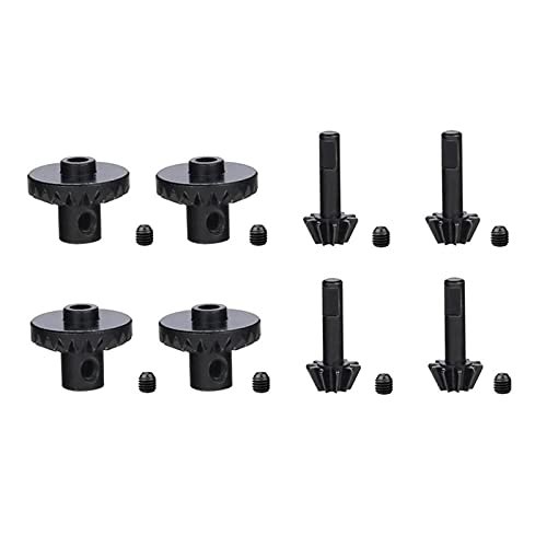 KRYDN 8Pcs Steel Front & Rear Axle Gear Drive Shaft Gear Upgrade Accessories for WPL C14 C24 B24 B36 MN D90 D99 MN99S Parts