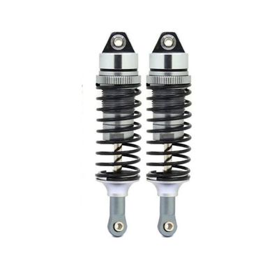 Aluminium Alloy Shock Absorber Assembled Full Metal Big Bore Shocks Front & Rear for Traxxas 1/10 Slash 4x4 Rustler 4x4 VXL ( Color : Black )