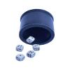 TW Leather Dice Cup Handmade Black and Carry Bag view 2