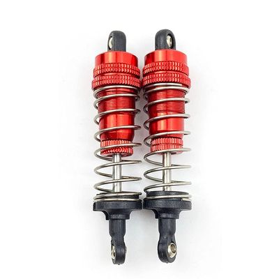KRYDN for 1/14 WLtoy 144001 1316 RC Car Crawler Short Course Truck Upgrad Part 2 Pcs Aluminum Metal Front&Rear Shock Absorber ( Color : Red )