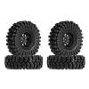 INJORA 1.0 Beadlock Wheel Tires Set -3.78mm Offset Wheel Rims for 1/18 1/24 RC Crawler Car Axial AX24 SCX24 FMS FCX24 TRX4M,Black(W1004-T1014) view 1