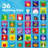 Memory Matching Game, 72 PCS First Words Matching Cards for Toddlers 36 Pairs Memory Cards Educational Toys for Preschool 4 5 6 Years Old view 2