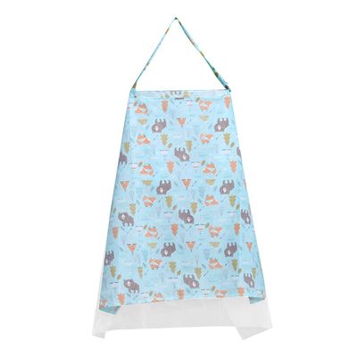 Surakey Cotton Nursing Cover - Large Breastfeeding Towel Cloth Mesh Adjustable - Soft, Breathable, Chemical-Free, 360 Coverage, Nursing Cover for Breastfeeding Baby Feeding - Bear