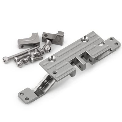 Front & Rear Axle 4 Linkage Link Mount Kit Axle Convert to 4 Link Rig for 1/10 Axial SCX10 RC Crawler Car Upgrade Parts ( Color : Titanium-Front )