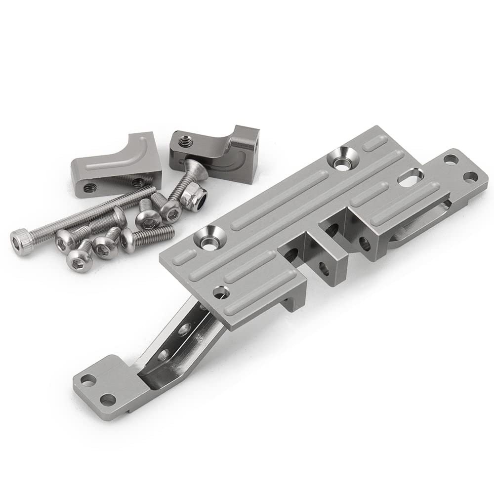 Front & Rear Axle 4 Linkage Link Mount Kit Axle Convert to 4 Link Rig for 1/10 Axial SCX10 RC Crawler Car Upgrade Parts ( Color : Titanium-Front )