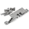 Front & Rear Axle 4 Linkage Link Mount Kit Axle Convert to 4 Link Rig for 1/10 Axial SCX10 RC Crawler Car Upgrade Parts ( Color : Titanium-Front ) view 1