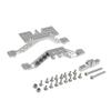 Front & Rear Axle 4 Linkage Link Mount Kit Axle Convert to 4 Link Rig for 1/10 Axial SCX10 RC Crawler Car Upgrade Parts ( Color : Titanium-Front ) view 3