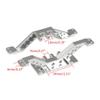 Front & Rear Axle 4 Linkage Link Mount Kit Axle Convert to 4 Link Rig for 1/10 Axial SCX10 RC Crawler Car Upgrade Parts ( Color : Titanium-Front ) view 4