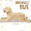 Geosar 27.5" Dog Stuffed Animals Plush, Soft Cuddly Golden Retriever Plush Toys, Large Stuffed Dog Hugging Pillow Gifts for Valentines Kids Girls Boys Birthday view 3