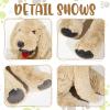 Geosar 27.5" Dog Stuffed Animals Plush, Soft Cuddly Golden Retriever Plush Toys, Large Stuffed Dog Hugging Pillow Gifts for Valentines Kids Girls Boys Birthday view 4
