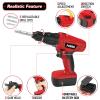 Kids Construction Tool Set for Halloween Toddler Boys Girls 3+ Ages,Red Preschool Pretend Play Tool,Toddler Toys with Electric Toy Chainsaw, Drill Toy,Toy Tools Christmas for Kids view 4