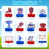 12 Pcs Hockey Decorations for Tables Ice Hockey Honeycomb Table Centerpieces Birthday Party Supplies Sports Decor for Men Women Theme Gifts Decor view 2