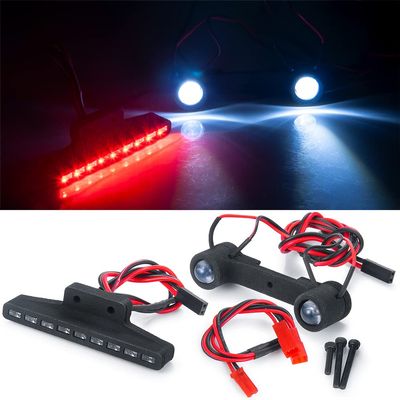 1:16 RC Led Light Kit Headlight Taillights Front/Rear Lamp Upgrades for 1/16 Scale mini E-RVEO RC Truck Car