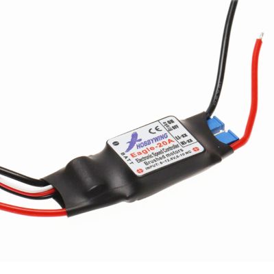 TECKEEN RC Airplane Plane Brushed Motor ESC for Hobbywing Eagle 20A Over-Heat Protection