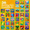 Memory Matching Game, 72 PCS Dinosaurs Matching Cards for Toddlers 36 Pairs Memory Cards Educational Toys for Preschool 4 5 6 Years Old view 2