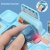 Toy Cash Register for Kids, Plastic Parent-child Interactive Cash Register Toy Gift for Toddlers Boys Girls Pink view 4