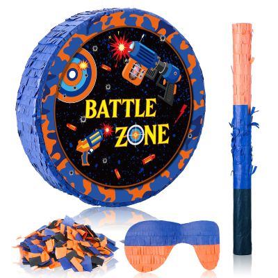 Ferraycle Dart Piata Large Dart Theme Piata Set Birthday Party Supplies Bundle with Stick Blindfold for Party Game Favors 13 x 13 Inch