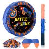 Ferraycle Dart Piata Large Dart Theme Piata Set Birthday Party Supplies Bundle with Stick Blindfold for Party Game Favors 13 x 13 Inch view 1