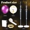Sosation 2 Set Floor Balloon Column Stand Kit with 40 Balloons and LED Light Holder Ideal for Mardi Gras Valentine Birthday Wedding Party Decor Supplies(Purple) view 3