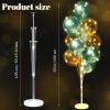 Sosation 2 Set Floor Balloon Column Stand Kit with 40 Balloons and LED Light Holder Ideal for Mardi Gras Valentine Birthday Wedding Party Decor Supplies(Green) view 4
