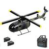 C186 Remote Control Helicopter for Adults 14y+ Beginner Expert Single Rotor Aileronless BO-105 Like-Real RC Aircraft Model Air Pressure Hover Aerobatic Flight 6-Axis Gyroscope (Camo2 Batteries) view 1