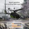 C186 Remote Control Helicopter for Adults 14y+ Beginner Expert Single Rotor Aileronless BO-105 Like-Real RC Aircraft Model Air Pressure Hover Aerobatic Flight 6-Axis Gyroscope (Camo2 Batteries) view 3
